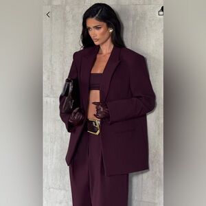 BABYBOO Reece blazer in plum, brand new, never worn with tags size small